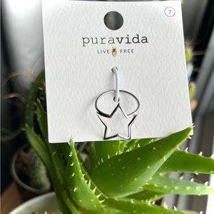 Pura Vida open star ring. Size 7. NEW